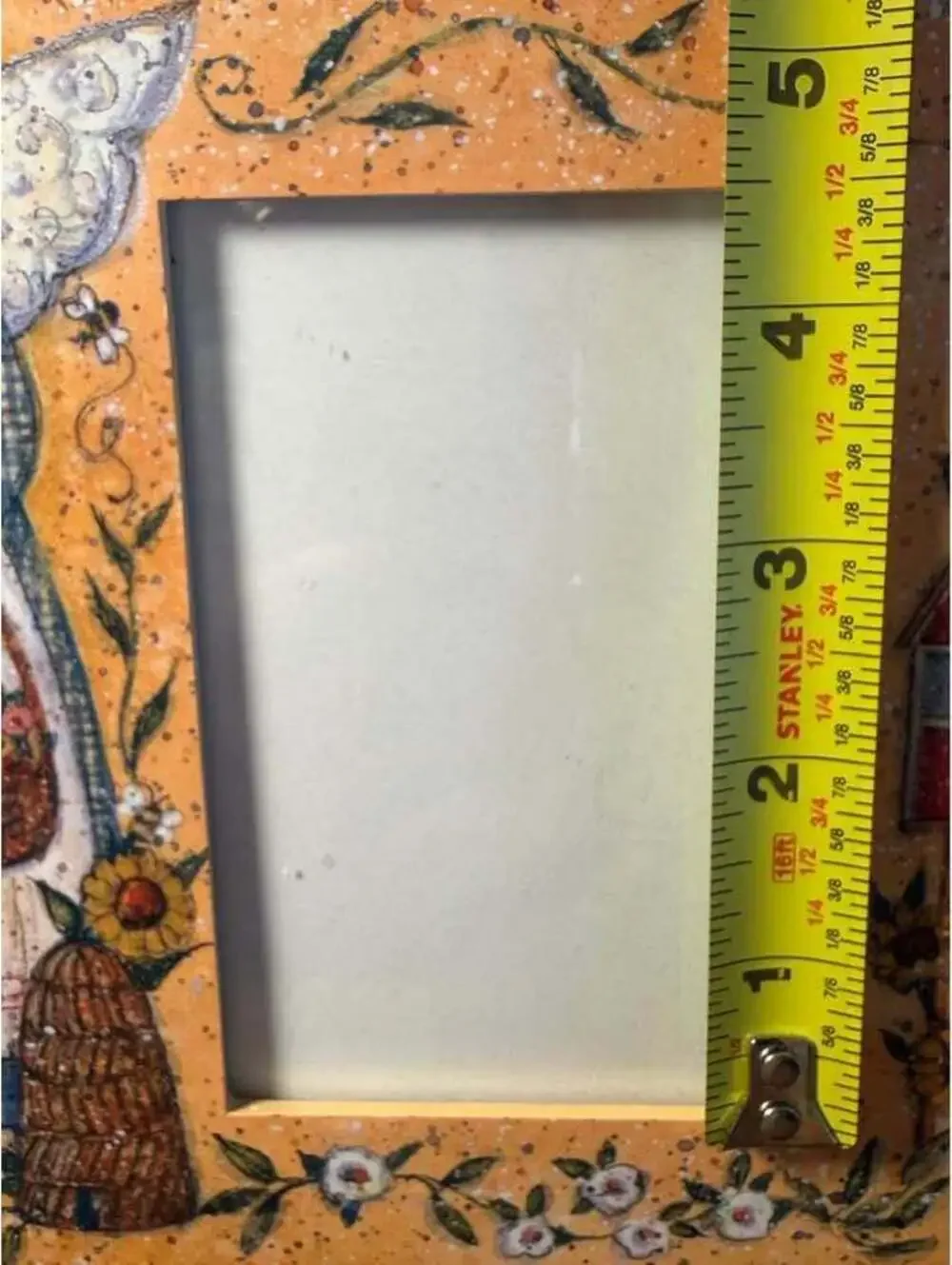 Folk Art Angel Double Photo Frame